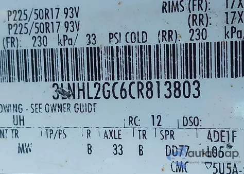 2012 Lincoln Mkz z USA, uszkodzony, nr VIN 3LNHL2GC6CR813803